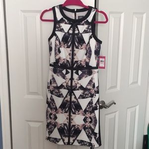 Vince Camuto geometric print dress